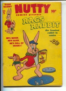 Nutty #5 1945- Harvey-1st Rags Rabbit-Infinity cover-Full page ad for Harvey ...