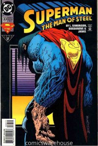 SUPERMAN: MAN OF STEEL (1991 DC) #33 NM A90726