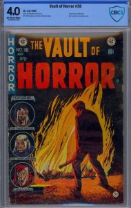 VAULT OF HORROR #36 CBCS 4.0 CLASSIC OPIUM ADDICT STORY PRE-CODE HORROR NOT CGC