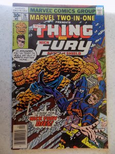 MARVEL TWO-IN-ONE # 26 THING NICK FURY