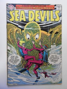 Sea Devils #17 (1964) GD Condition Moisture stain, 2 in spine split