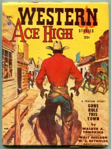 Western Ace High Pulp #2 December 1953- Walker Tompkins VG-