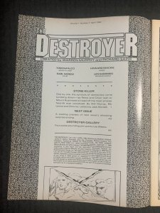 1990 THE DESTROYER Marvel Magazine #7 FVF 7.0 Stone Killer / Lee Weeks