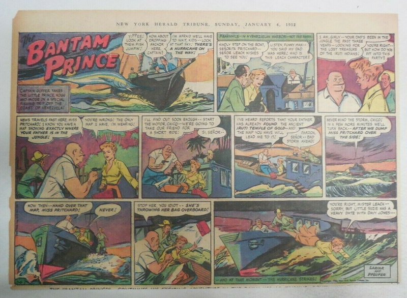 (51) The Bantam Prince Sundays by Lariar and Pfeufer 1952 Most Half Page Size!