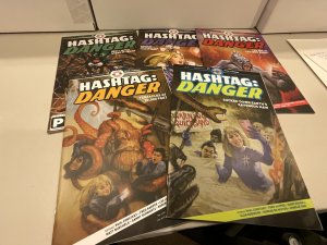 Hashtag: Danger!  Complete Mini-Series Set #1-5  Ahoy Comics!