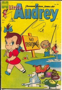 Little Audrey #38 1954-fishing cover-pre-code humor-VG-