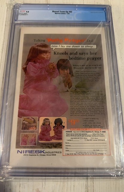 Marvel Team-Up #65  (1978) first app of Capt Britain -Claremont