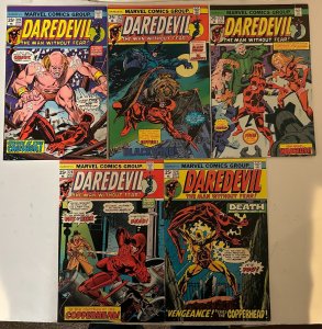 *Daredevil Marvel 119nm-, 122vfnm, 123nm-, 124vf, 125f+