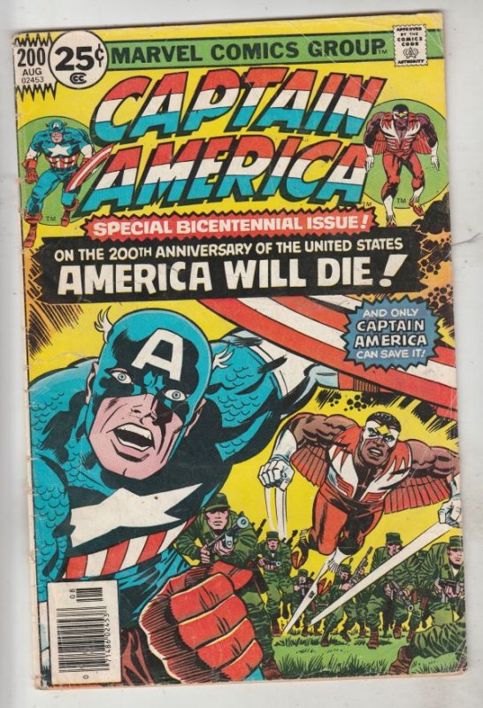 Captain America #200 (Aug-76) VG+ Affordable-Grade Captain America