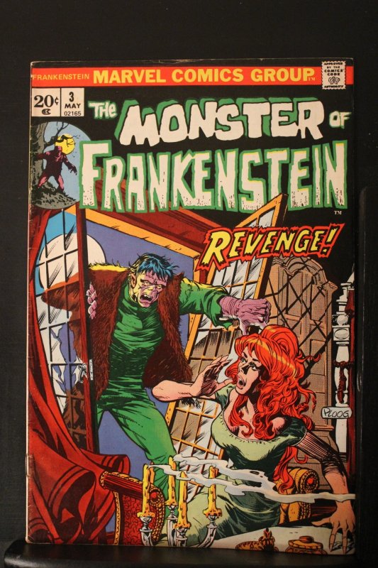 The Frankenstein Monster #3 (1973) High-Grade VF/NM Ploog 3rd solo Wythville 50%