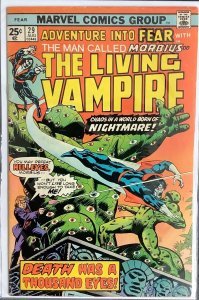 Fear #29 (1975, Marvel) Featuring Morbius. FN/VF