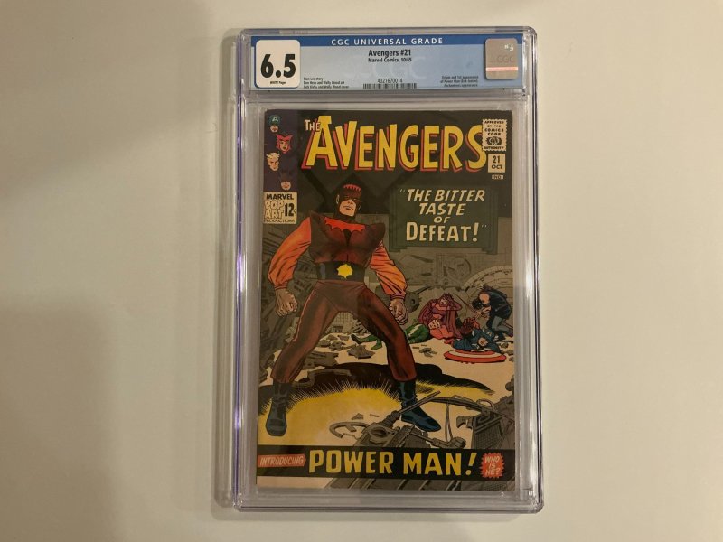 Avengers #21 CGC 6.5  =  1st App of POWER MAN Marvel Comics (1965)  ?‍?