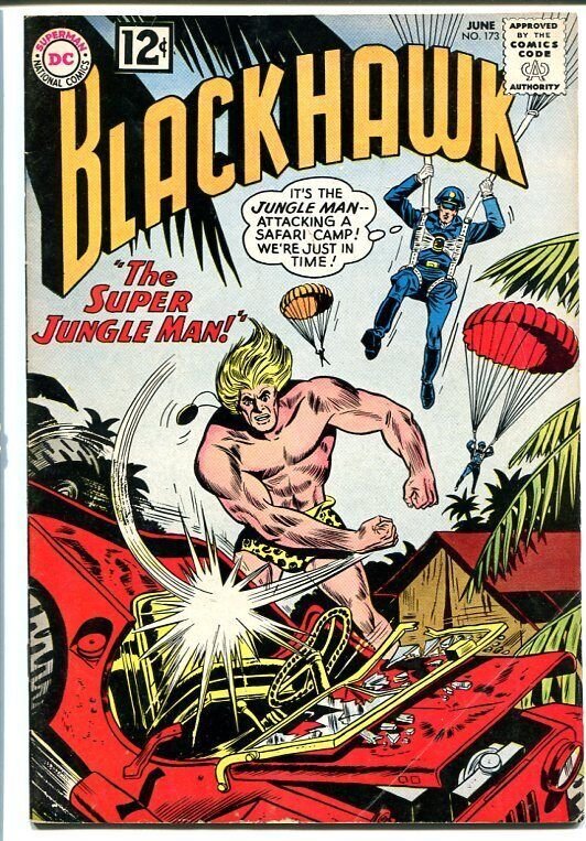 BLACKHAWK #173 1962-Super Jungle Man-fn