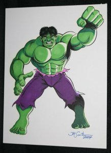 Hulk Color Commission - 2004 Signed art by J.E. Smith