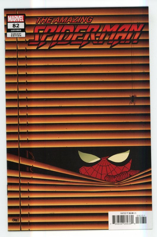 Amazing Spider-Man #82 (2018 v5) Lizard Jorge Fornes Window Shade Variant NM