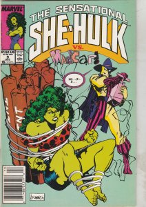 The Sensational She-Hulk #9 (1989) Madcap Bondage Cover Wow! High-Grade VF/NM