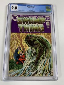 Swamp Thing 1 Cgc 9.0 Ow/w Pages 2031406007 Dc Comics Bronze Age