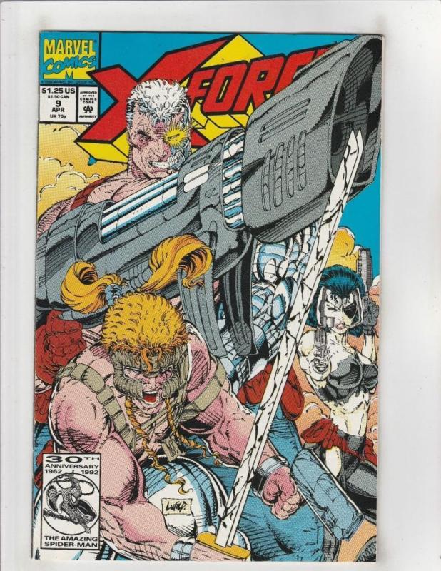X-FORCE #9, NM, Marvel, Cable, ShatterStar, Domino, 1991 1992, more XF in store 