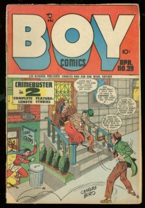 BOY COMICS #39 1948-CRIMEBUSTER-LEV GLEASON-CHAS BIRO VG-