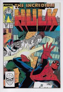 Incredible Hulk #349 - Spider-Man / Warzone (Marvel, 1988) - NM