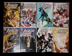 Avengers / Invaders Issues 1-12 Run Lot + Sketchbook Marvel Comics 2008 VF