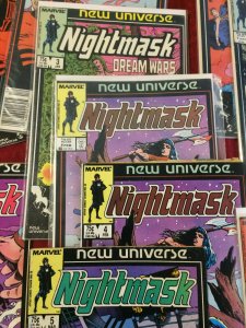 Set of 16 Marvel Nightmask Comics, 30+ years Old Great Condition