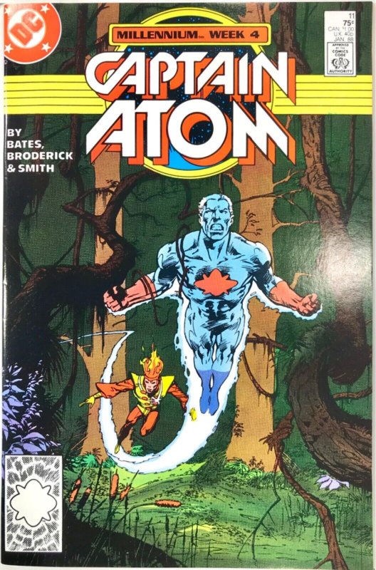 CAPTAIN ATOM Comic Issue 11 — Millennium Week 4 — 1988 DC Universe F+ Condition 