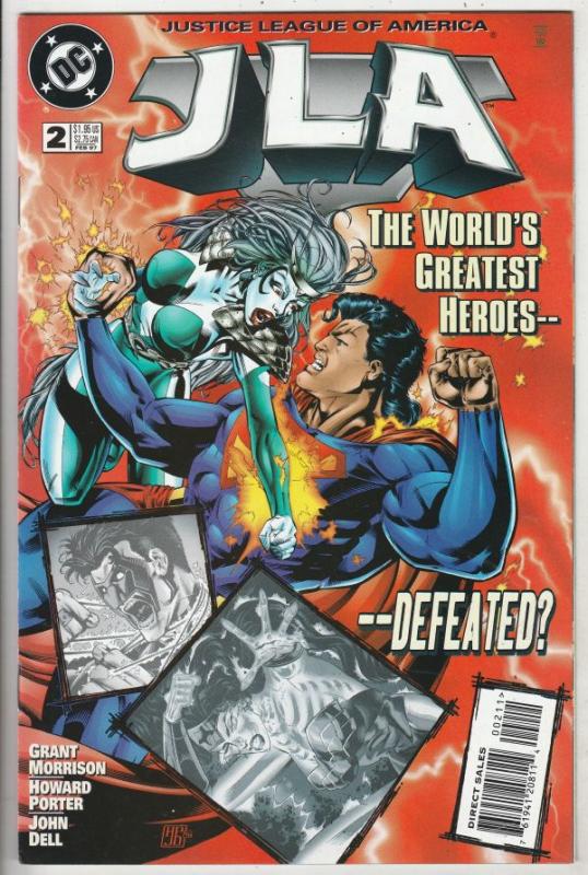 JLA #2 (Feb-97) NM+ Super-High-Grade Justice League of America