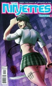 THE NINJETTES #4 (2012) EMAN CASALLOS RISQUE VARIANT DYNAMITE NM.