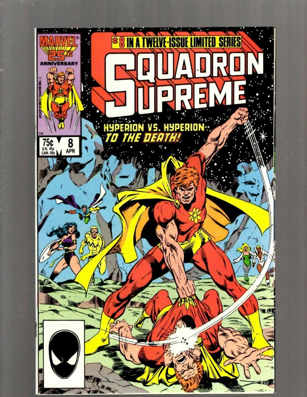 Lot of 10 Squadron Supreme Marvel Comic Books #1 2 3 4 6 7 8 9 10 12 SB3