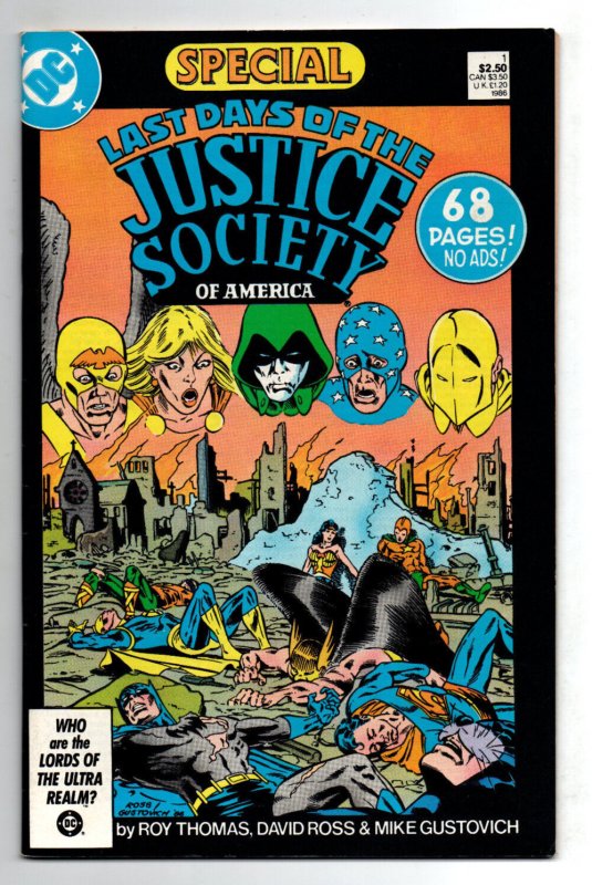 Last Days Of The Justice Society Of America Special #1 - 1986 - VF/NM