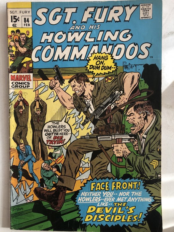 Sgt fury and his howling commandos 84, Fine/glossy.Ayers art