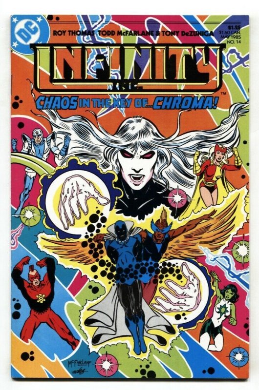Infinity Inc. #14 1st published artwork by TODD MCFARLANE at DC comic book