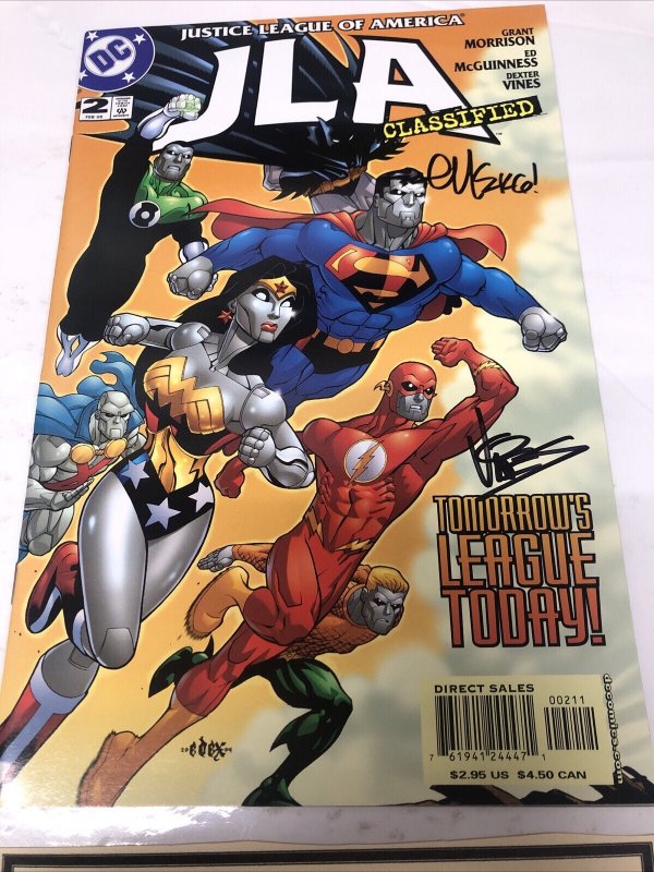 JLA Classified # 2  Variant • DC Comics• Signed by McGuinness • Vines •Certified