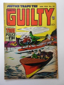 Justice Traps the Guilty #58 (1954) Solid VG Condition!