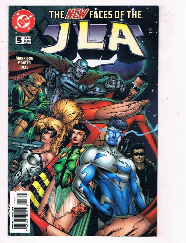 JLA #5 VF DC Comics Comic Book Morrison Superman May 1997 DE46