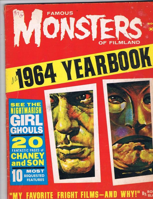 Famous Monsters Of Filmland 1964 Yearbook Warren Magazine VG Horror Dracula J70