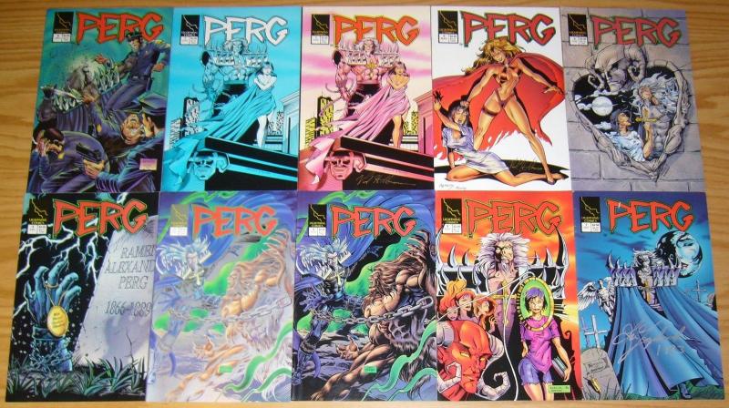 Perg #1-8 VF/NM complete series + (2) variants - first appearance hellina signed