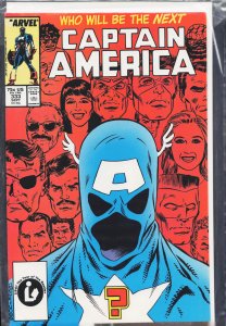 Captain America #333 (1987) Captain America [Key Issue]