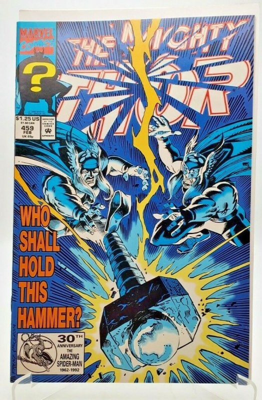 The Mighty Thor #459 (1993) 1ST APPEARANCE OF THUNDERSTRIKE (ERIC MASTERSON) NM+ 