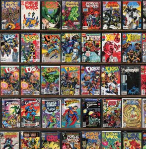 Huge Lot 160+ Comics with Cable, Iron Man, Force Works, Thunderstrike & More!