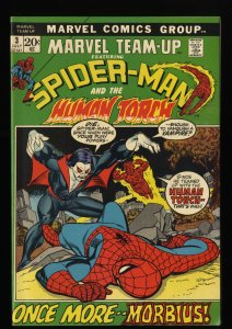 Marvel Team-up #3 VF- 7.5 Morbius! Human Torch! Spider-Man!