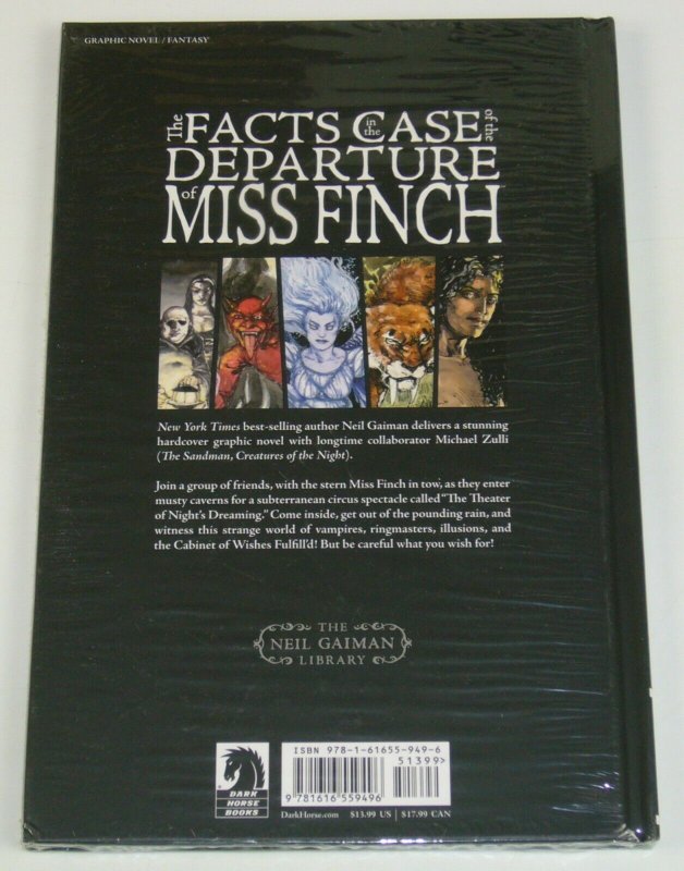 the Facts in the Case of the Departure of Miss Finch HC VF/NM neil gaiman