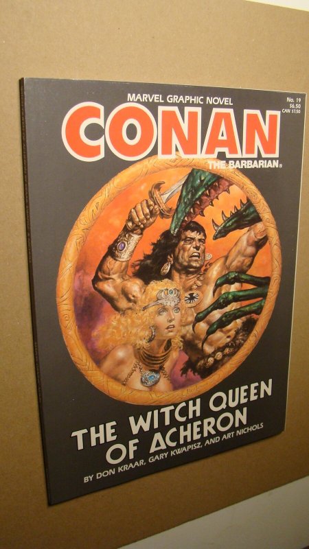 MARVEL GRAPHIC NOVEL 19 WITCH QUEEN ACHERON *NM 9.4* CONAN SAVAGE SWORD HOWARD