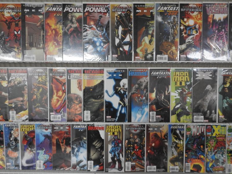 Huge Lot 140+ W/ X- Men, Spiderman, Wolverine Avg VF/NM Condition.