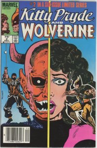 Kitty Pryde & Wolverine #2 (1984) - 7.0 FN/VF *Terror* Newsstand