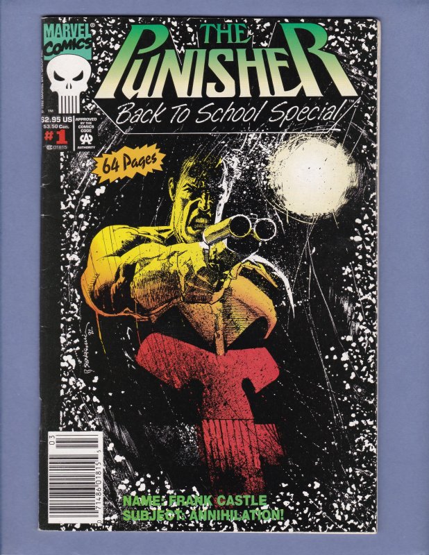 Punisher Back To School/Summer Specials #1 #2 #3 Complete Series Marvel 1991