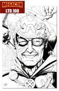 TRIBUTE STAN LEE MEGACON EXCLUSIVE VARIANT RAW/FOIL/SKETCH SET W/NUMBERED COA NM