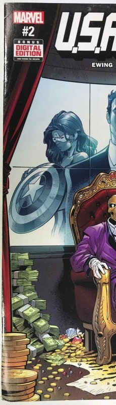 US AVENGERS Comic Issue 2 — Golden Skull — 2017 Marvel Universe — Very Good Cond