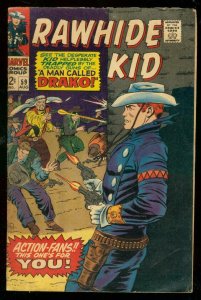 RAWHIDE KID #59 1967-MAN CALLED DRAKO-MARVEL WESTERN- VG/FN